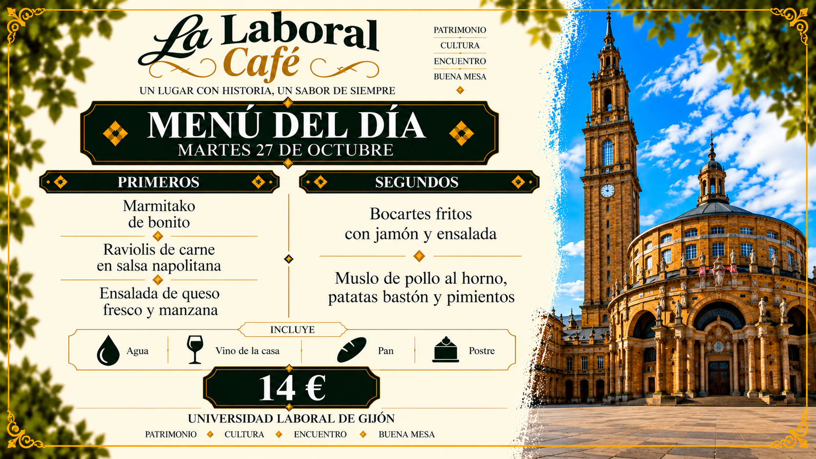 Menú del día en La Laboral Café (5)